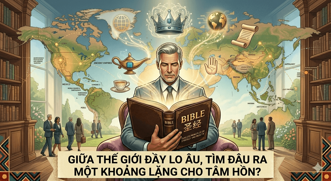 GIỮA THẾ GIỚI ĐẦY LO ÂU, TÌM ĐÂU RA MỘT KHOẢNG LẶNG CHO TÂM HỒN?